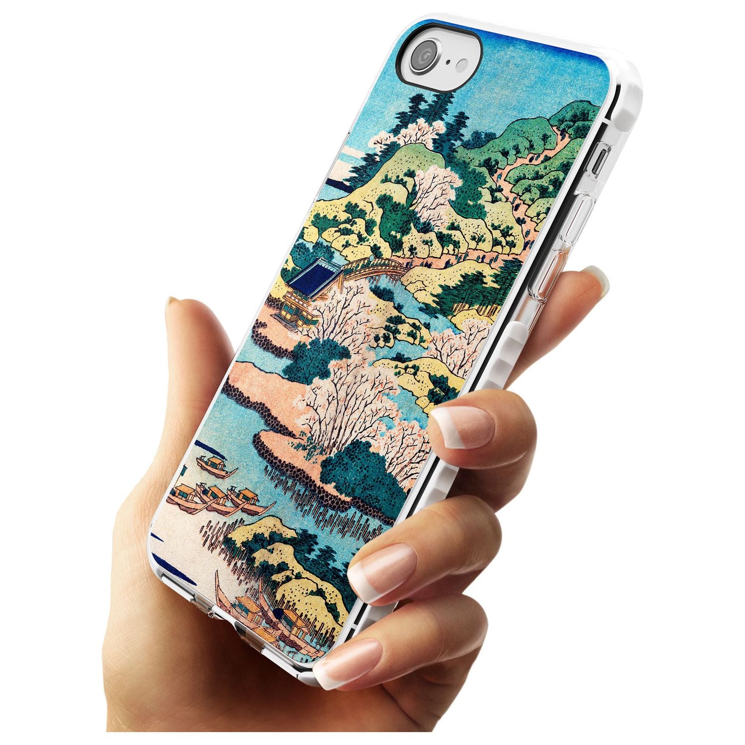 Coastal Community by Katsushika Hokusai  Slim TPU Phone Case for iPhone SE 8 7 Plus