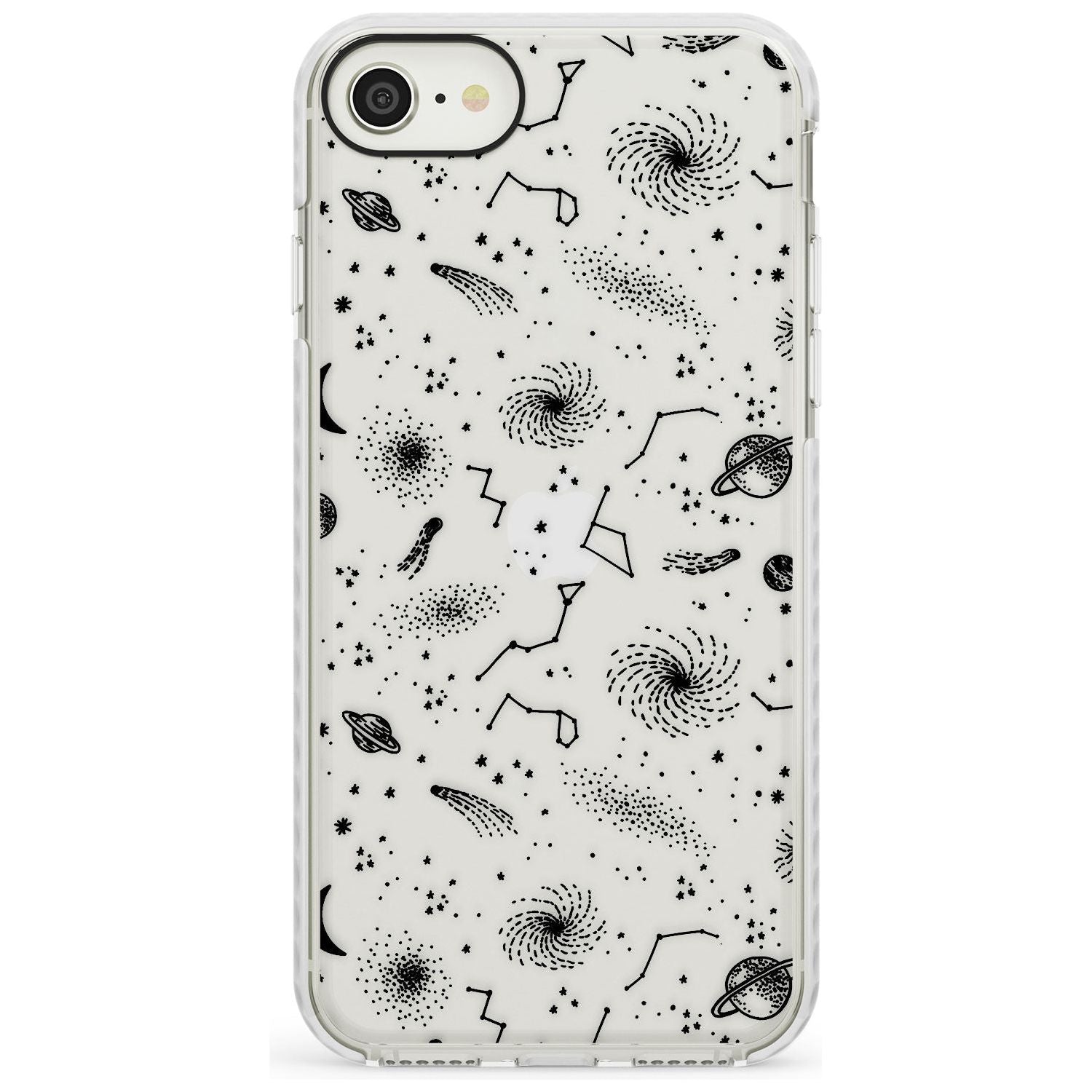 Mixed Galaxy Pattern Impact Phone Case for iPhone SE 8 7 Plus