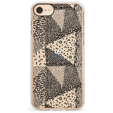 Pattern Mashup (Black) Slim TPU Phone Case for iPhone SE 8 7 Plus