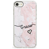 Pink Marble iPhone Case  Impact Case Custom Phone Case - Case Warehouse