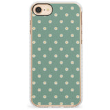 Daisy Pattern - Teal Cute Floral Daisy Design Slim TPU Phone Case for iPhone SE 8 7 Plus