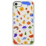 Mixed Cute Icon Pattern - Clear iPhone Case Impact Phone Case Warehouse SE 8 7 Plus