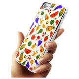 Mixed Kawaii Food Icons - Solid iPhone Case Impact Phone Case Warehouse SE 8 7 Plus