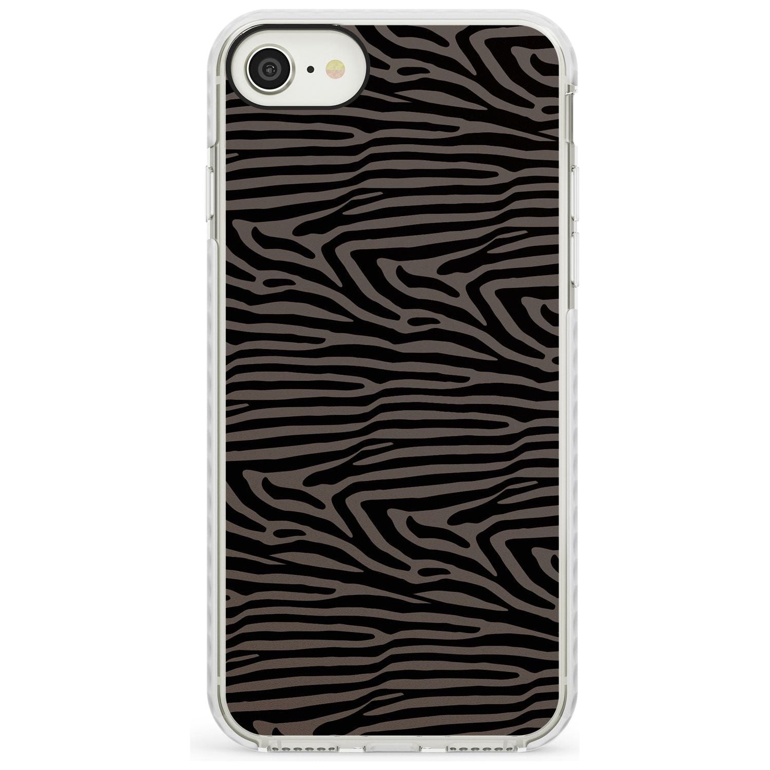 Dark Animal Print Pattern Zebra Impact Phone Case for iPhone SE 8 7 Plus