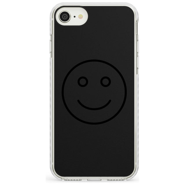 Dark Smiley Face Impact Phone Case for iPhone SE 8 7 Plus