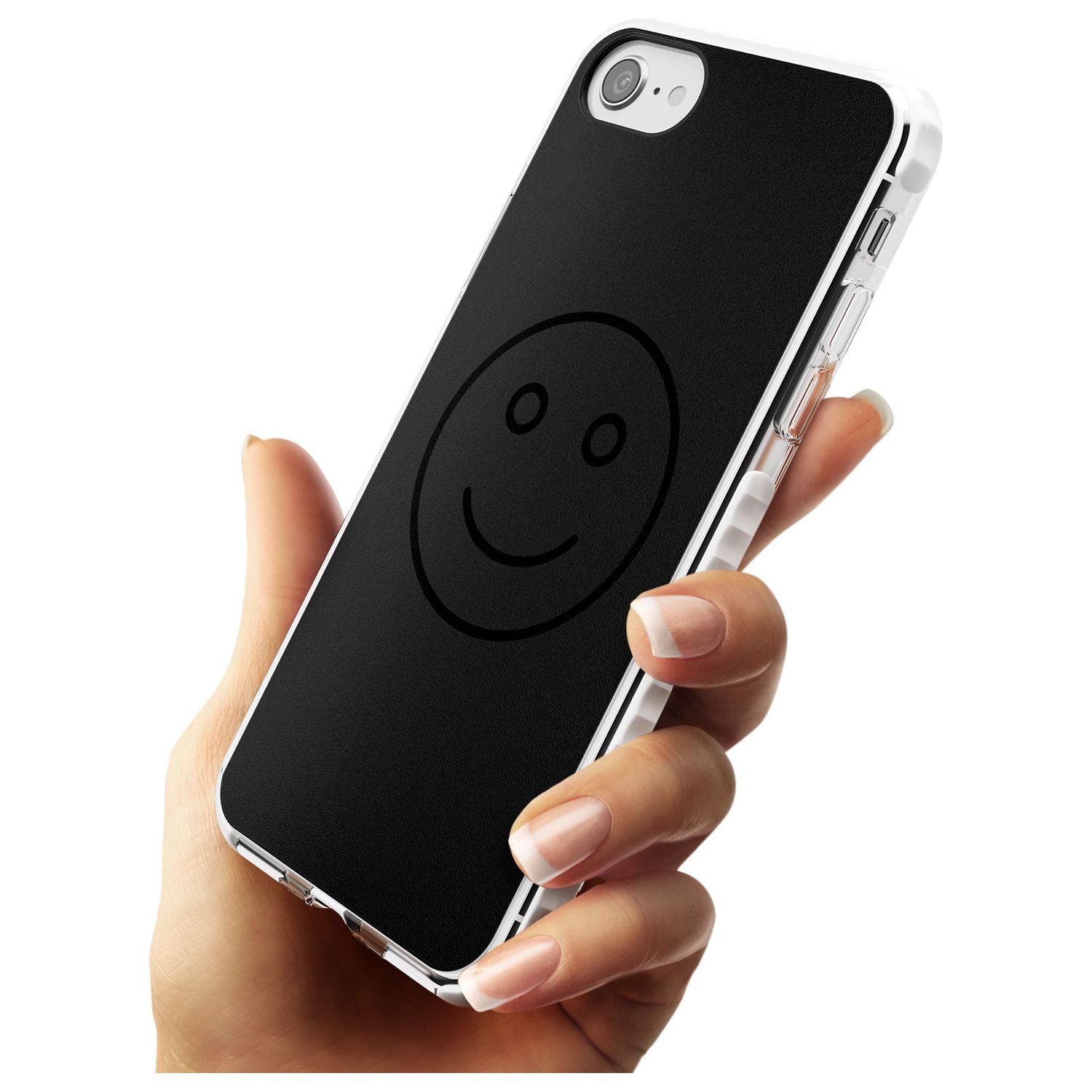 Dark Smiley Face Impact Phone Case for iPhone SE 8 7 Plus