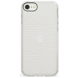 Dog Line Art - White Impact Phone Case for iPhone SE 8 7 Plus