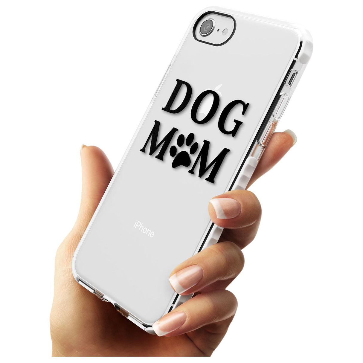 Dog Mom Paw Print Impact Phone Case for iPhone SE 8 7 Plus