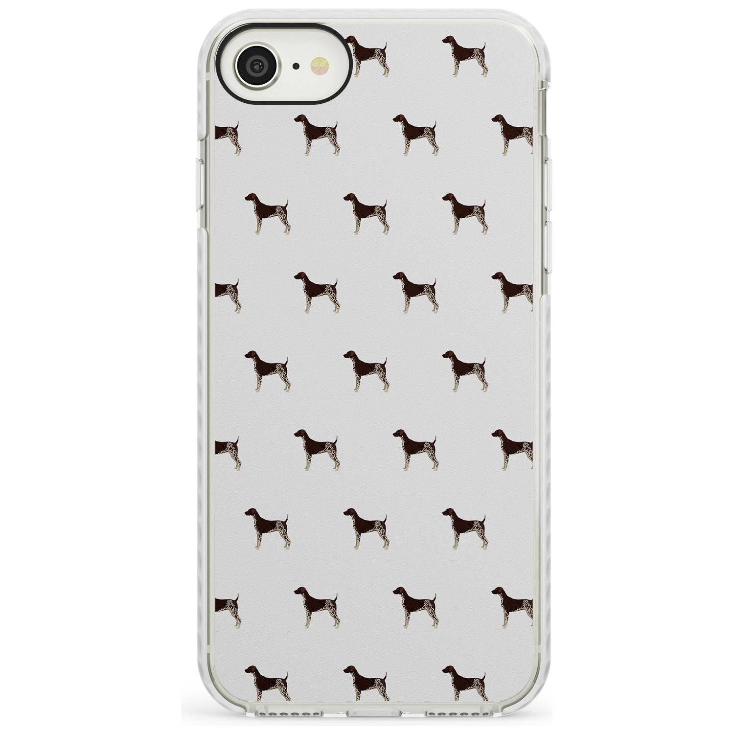 German Shorthaired Pointer Dog Pattern Impact Phone Case for iPhone SE 8 7 Plus