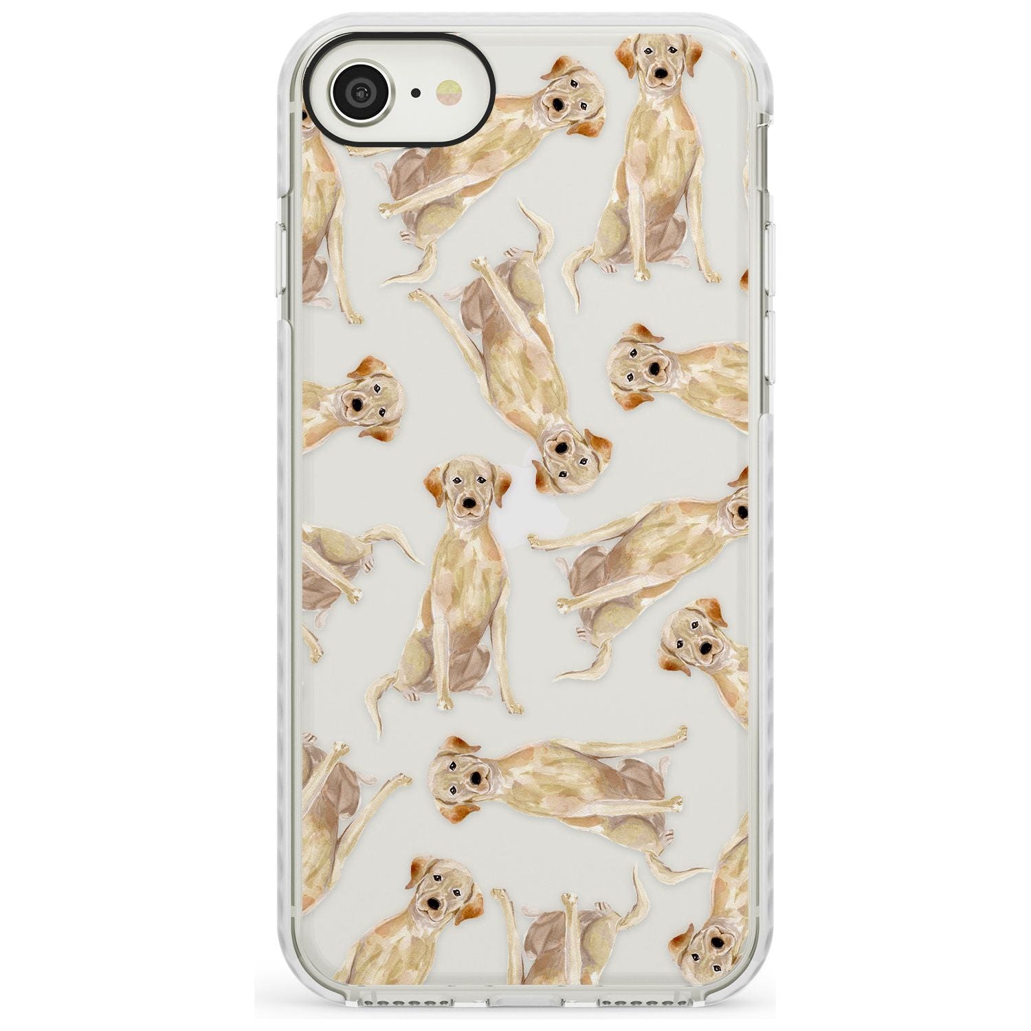 Yellow Labrador Watercolour Dog Pattern