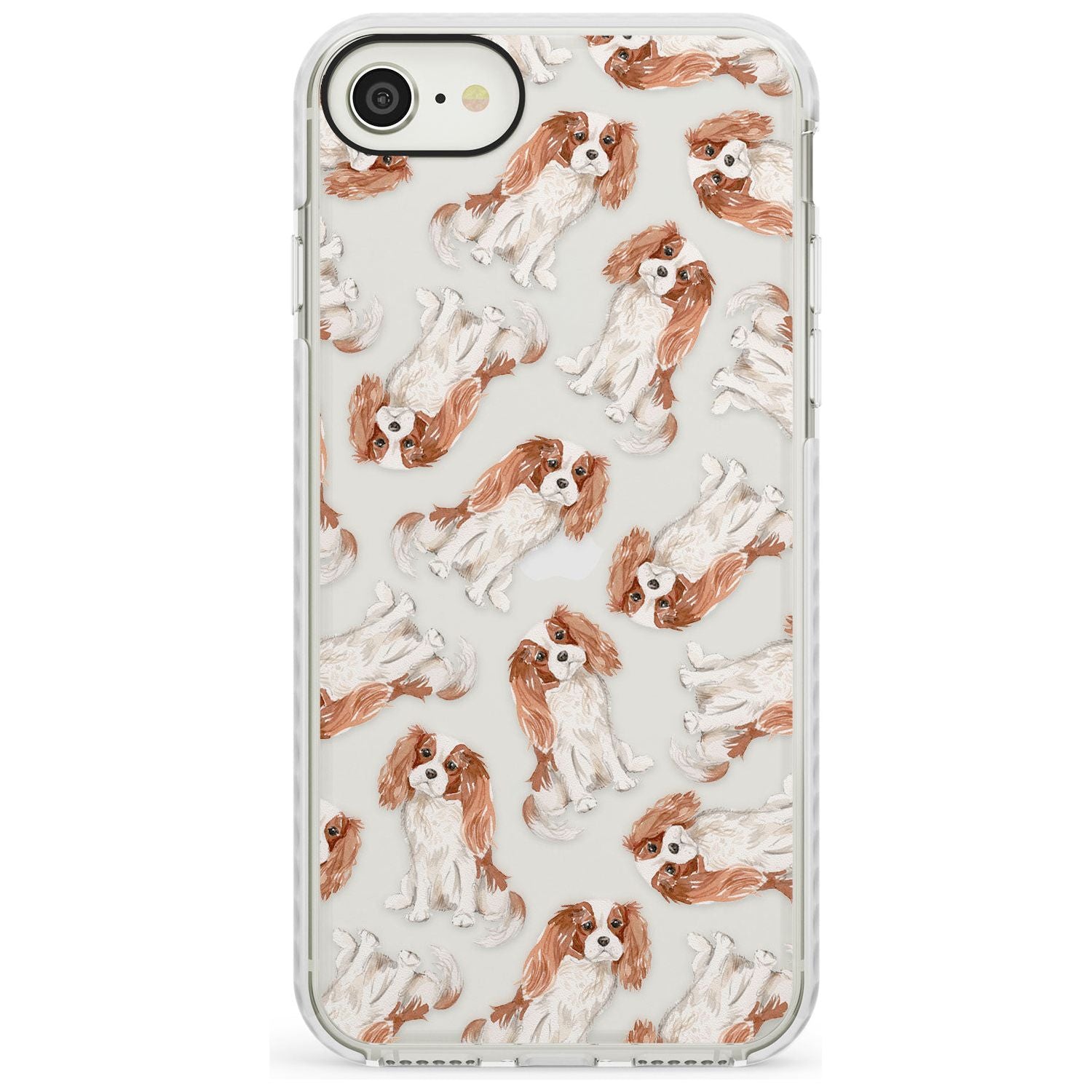 Cavalier King Charles Spaniel Dog Pattern Impact Phone Case for iPhone SE 8 7 Plus