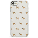 Boder Terrier Dog Pattern Clear Impact Phone Case for iPhone SE 8 7 Plus