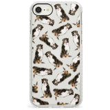 Bernese Mountain Dog Watercolour Dog Pattern Impact Phone Case for iPhone SE 8 7 Plus