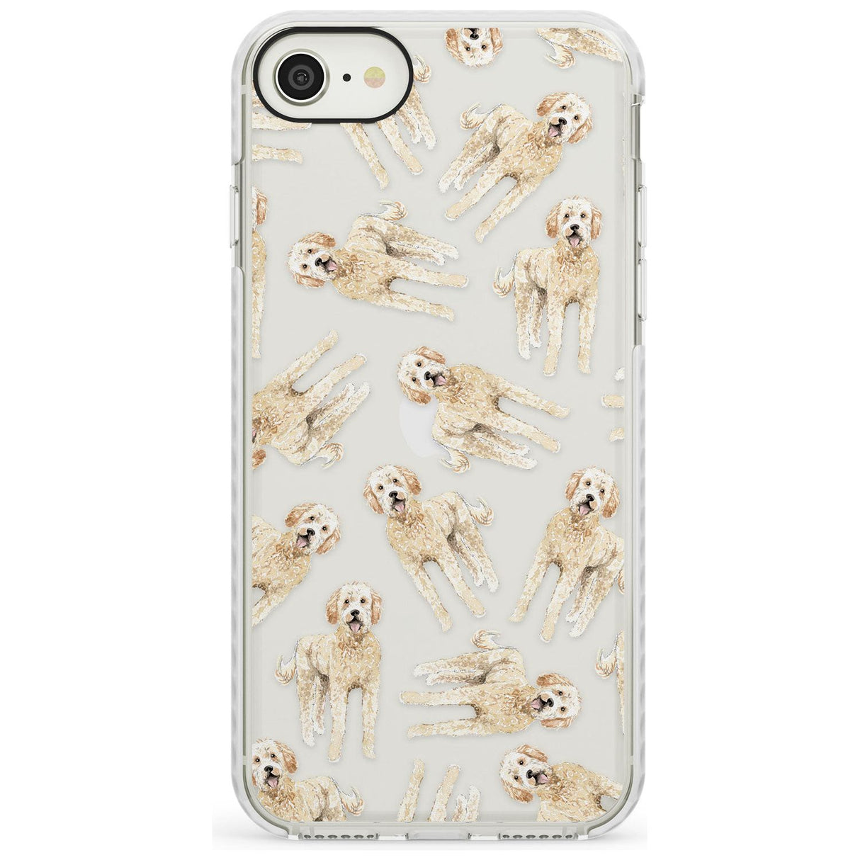 Goldendoodle Watercolour Dog Pattern Impact Phone Case for iPhone SE 8 7 Plus