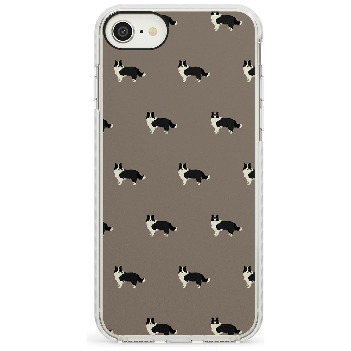 Border Collie Dog Pattern Impact Phone Case for iPhone SE 8 7 Plus