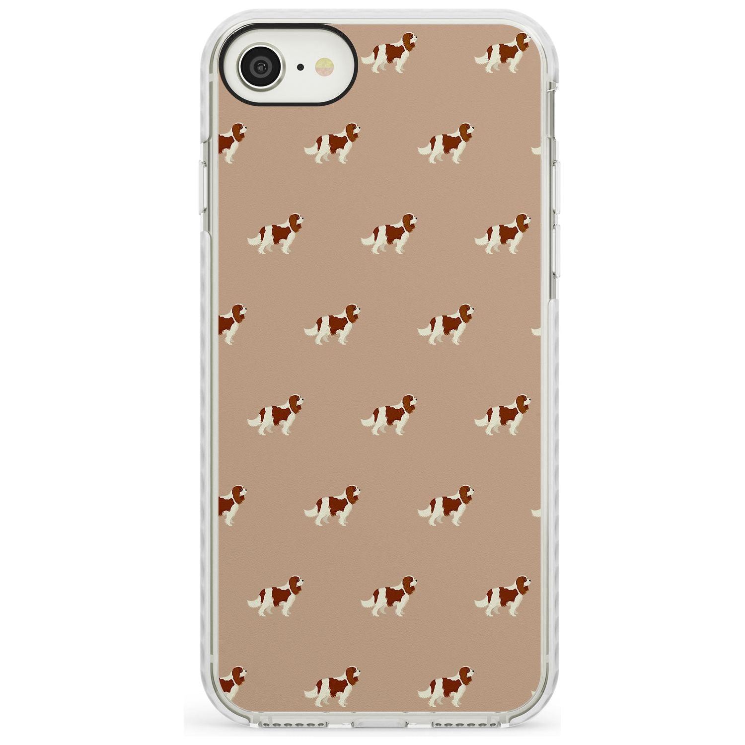 Cavalier King Charles Spaniel Pattern Impact Phone Case for iPhone SE 8 7 Plus
