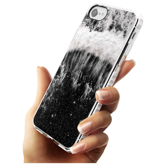 Ocean Wave Galaxy Print Impact Phone Case for iPhone SE 8 7 Plus