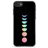 Pastel Moon Phases Slim TPU Phone Case for iPhone SE 8 7 Plus