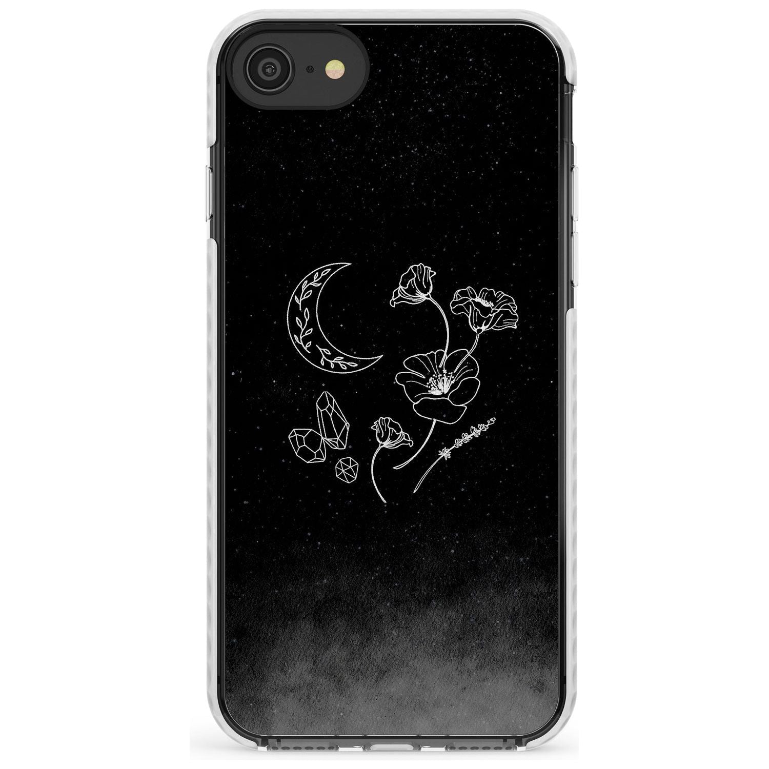 Crescent Moon Collection Slim TPU Phone Case for iPhone SE 8 7 Plus