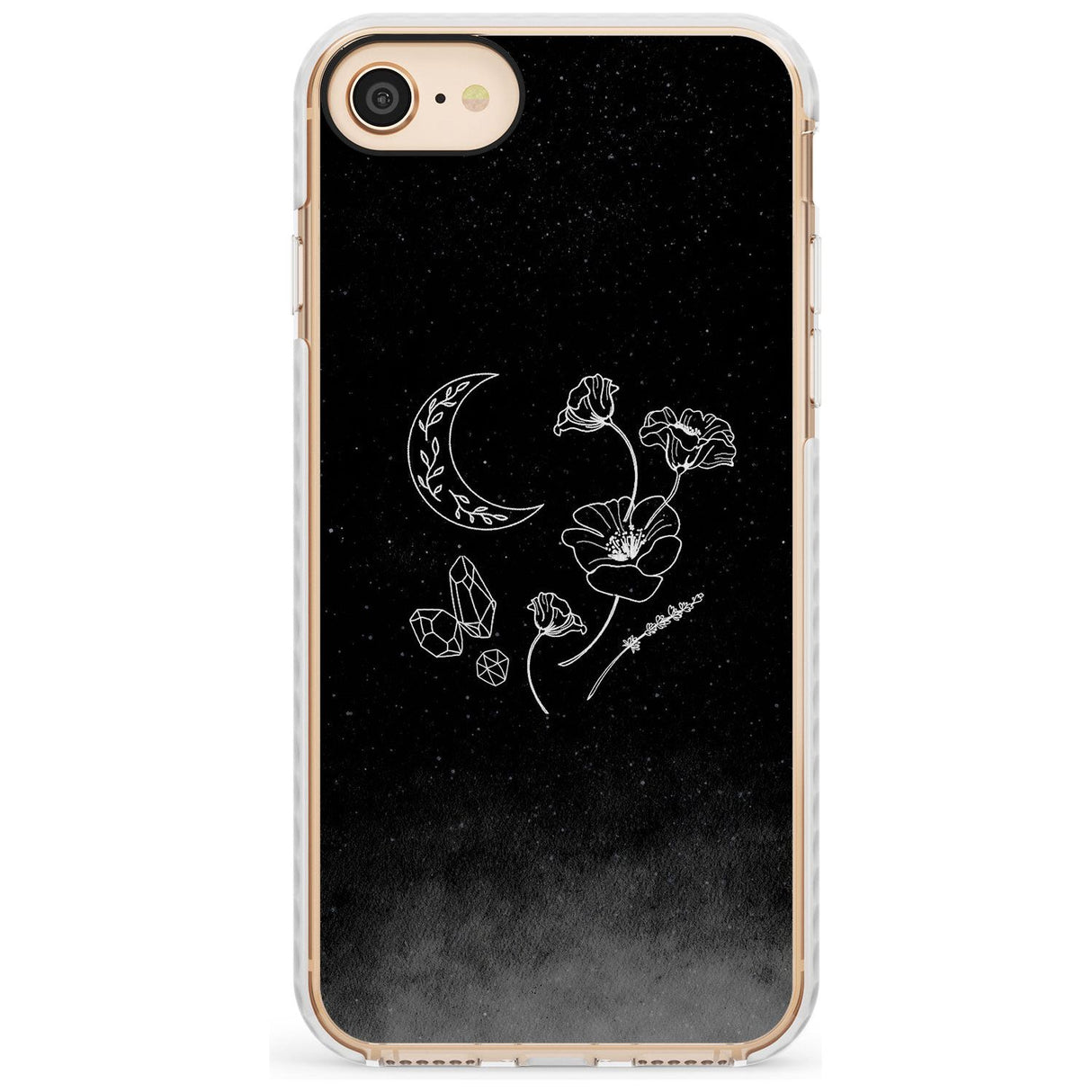 Crescent Moon Collection Slim TPU Phone Case for iPhone SE 8 7 Plus