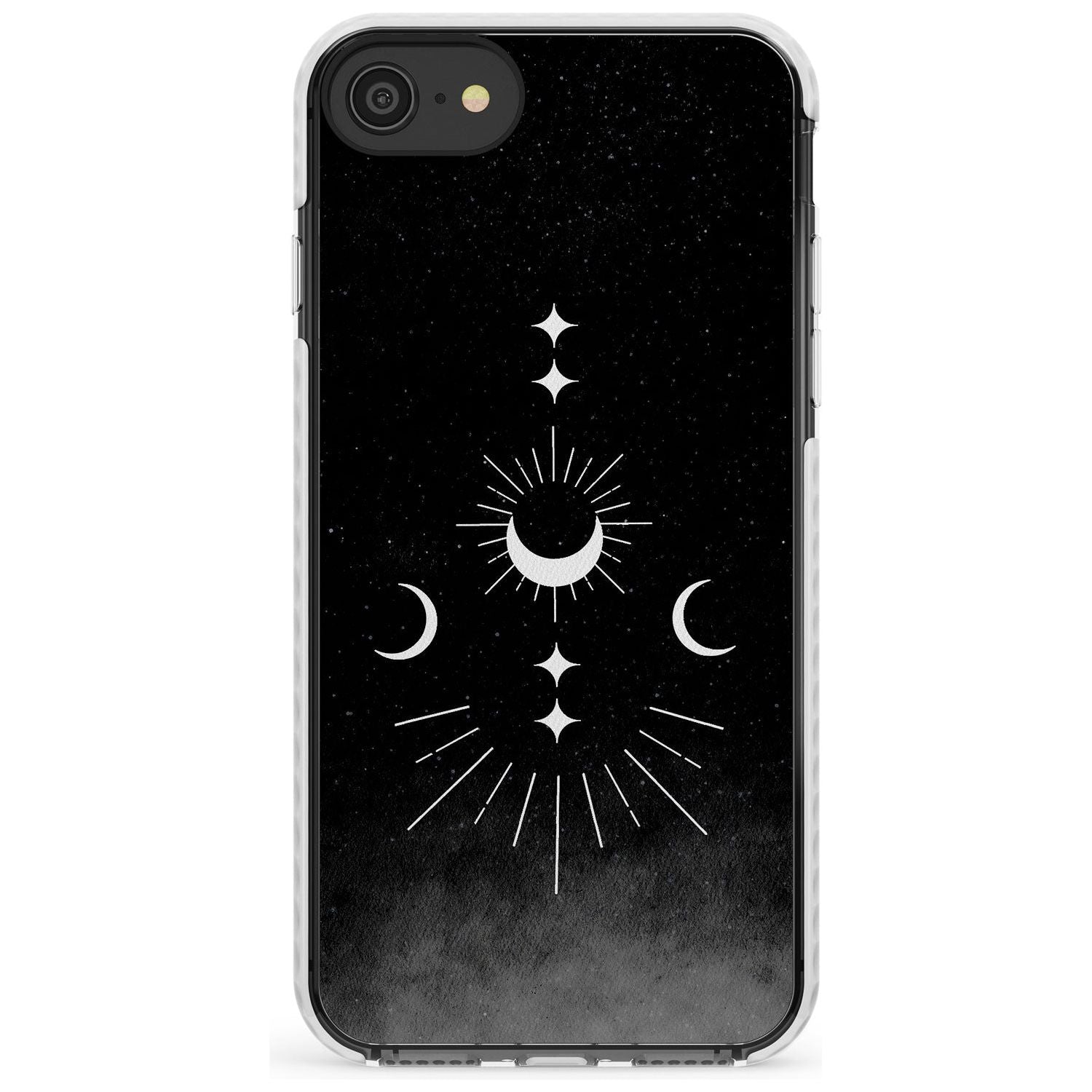 Small Moon Mandala Slim TPU Phone Case for iPhone SE 8 7 Plus