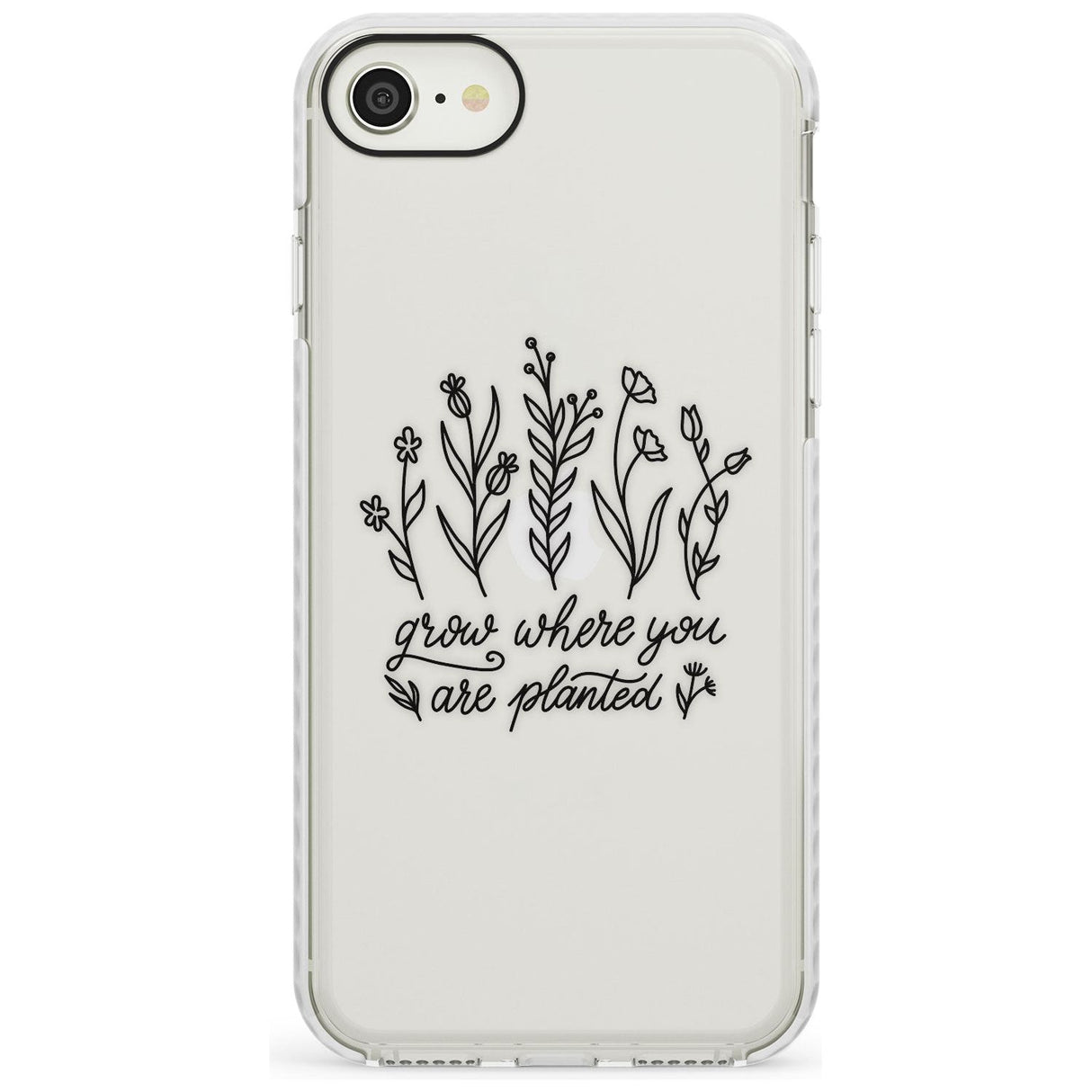 Grow where you are planted Impact Phone Case for iPhone SE 8 7 Plus