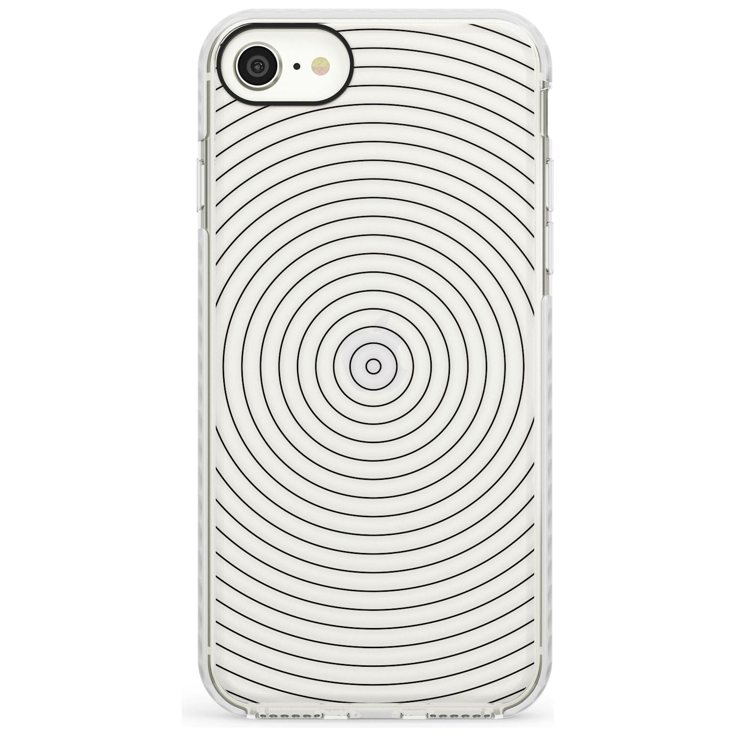 Abstract Lines: Circles Slim TPU Phone Case for iPhone SE 8 7 Plus