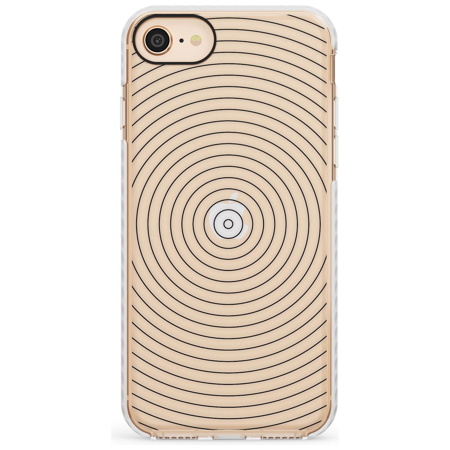 Abstract Lines: Circles Slim TPU Phone Case for iPhone SE 8 7 Plus
