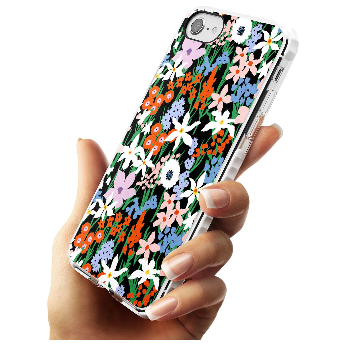 Springtime Meadow: Solid Slim TPU Phone Case for iPhone SE 8 7 Plus