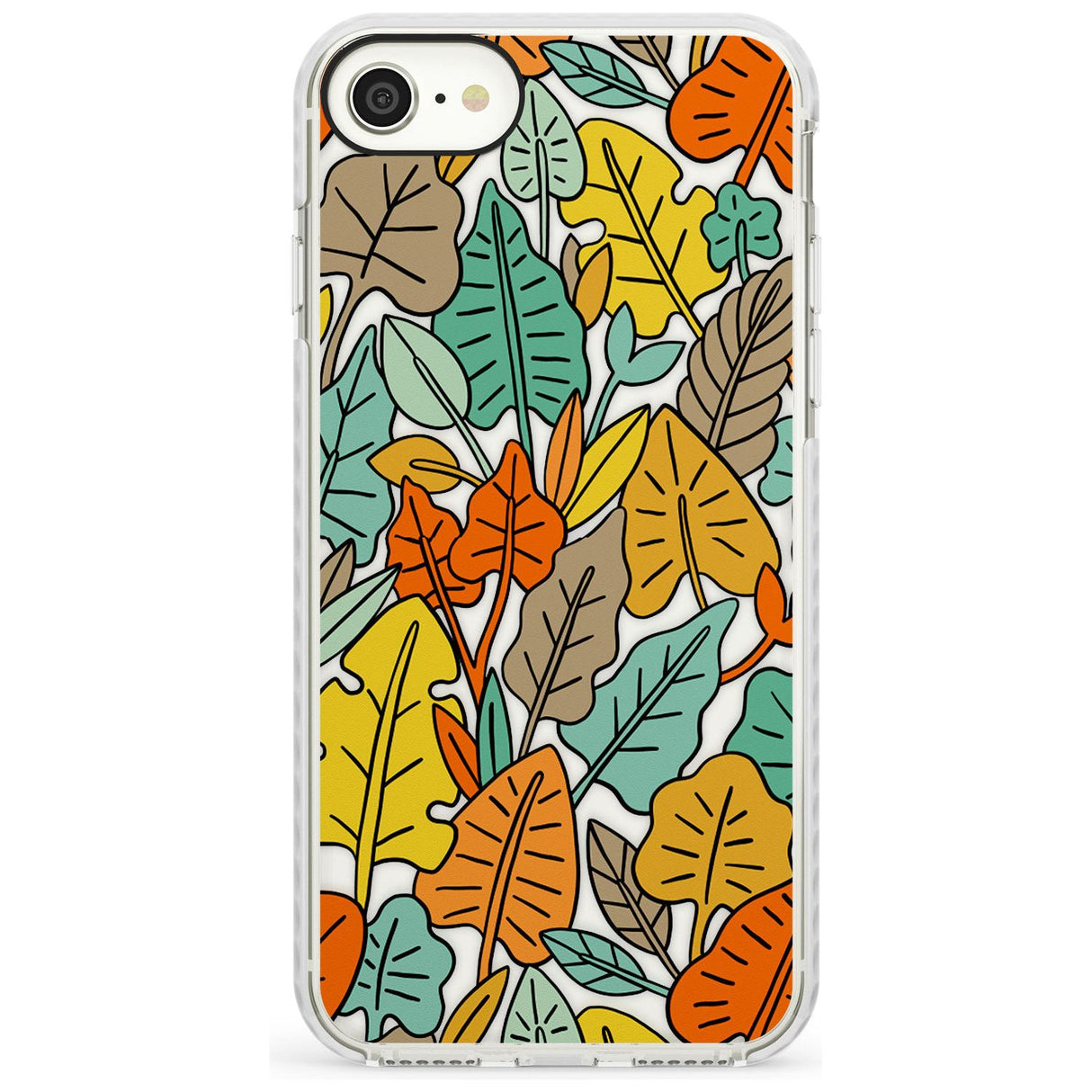 Abstract Leaves Phone Case for iPhone SE