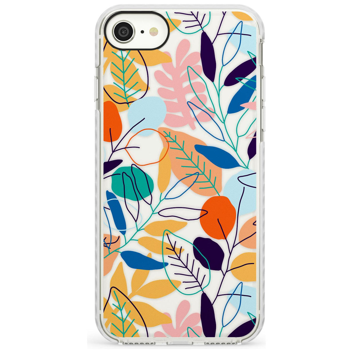 Abstract Leaves Phone Case for iPhone SE