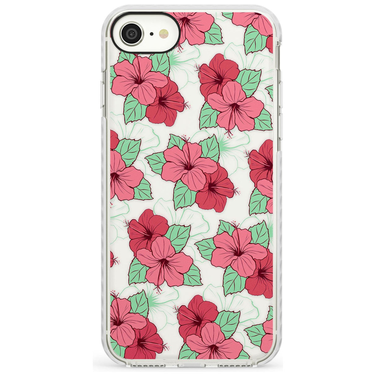 Pink Peony Impact Phone Case for iPhone SE 8 7 Plus