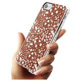 Wildflower Cluster on Terracotta Impact Phone Case for iPhone SE 8 7 Plus