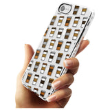 Coffee Cup Pattern Impact Phone Case for iPhone SE 8 7 Plus