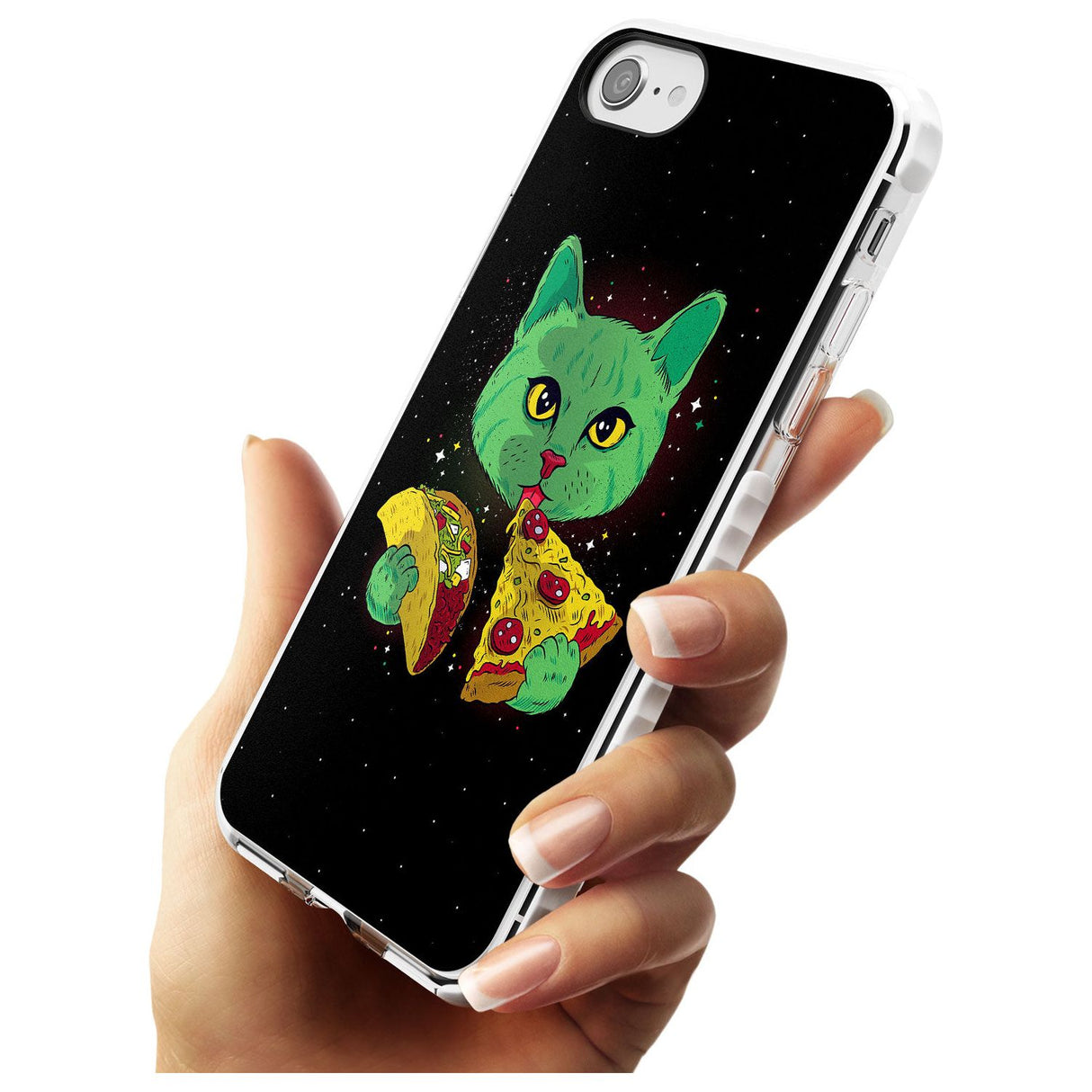 Pizza Purr Impact Phone Case for iPhone SE 8 7 Plus