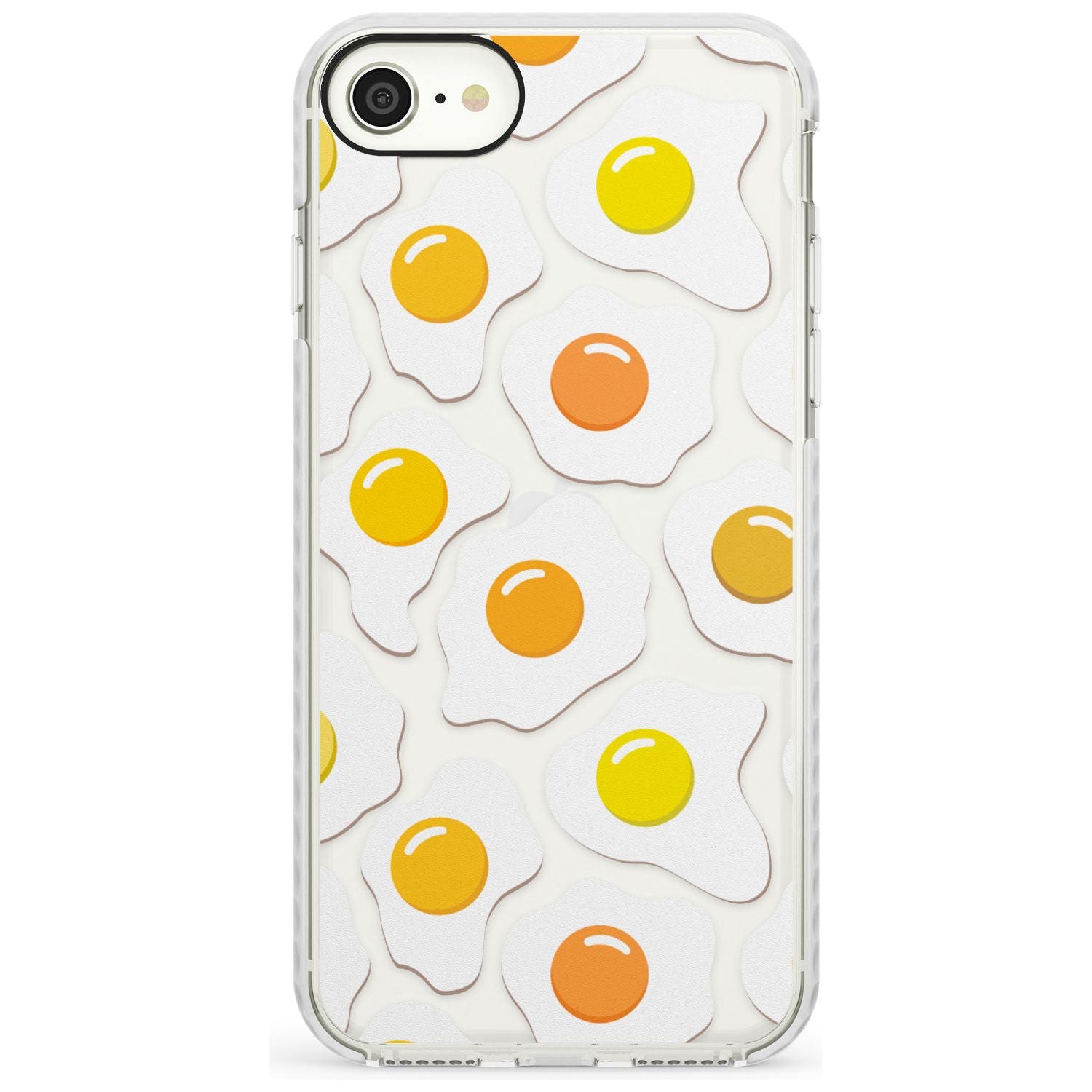 Fried Egg Pattern Impact Phone Case for iPhone SE 8 7 Plus