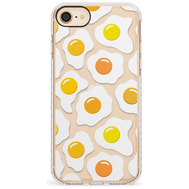 Fried Egg Pattern Impact Phone Case for iPhone SE 8 7 Plus