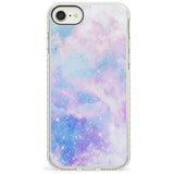 Light Blue Galaxy Pattern Design Impact Phone Case for iPhone SE 8 7 Plus