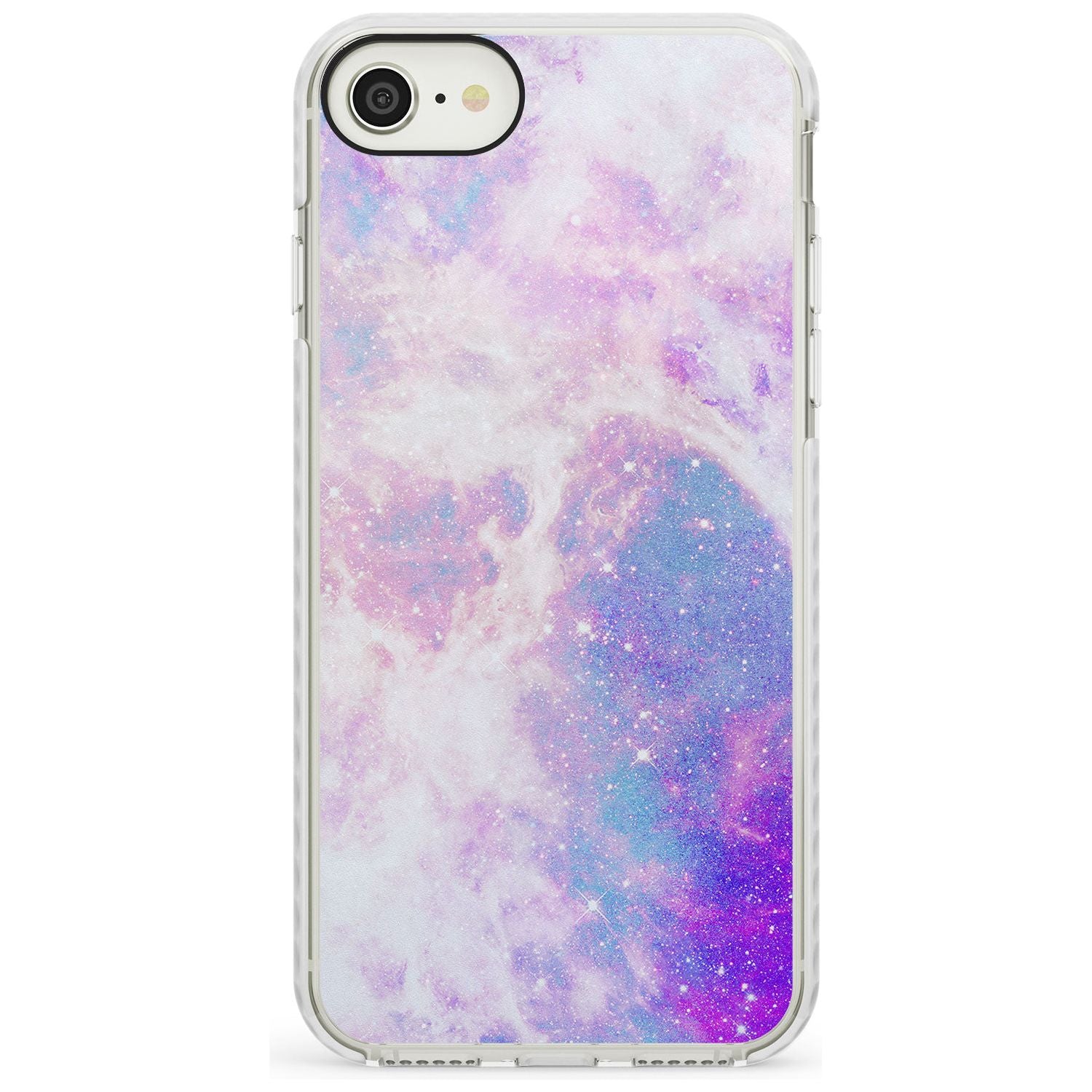 Purple & Blue Galaxy Pattern Design Impact Phone Case for iPhone SE 8 7 Plus