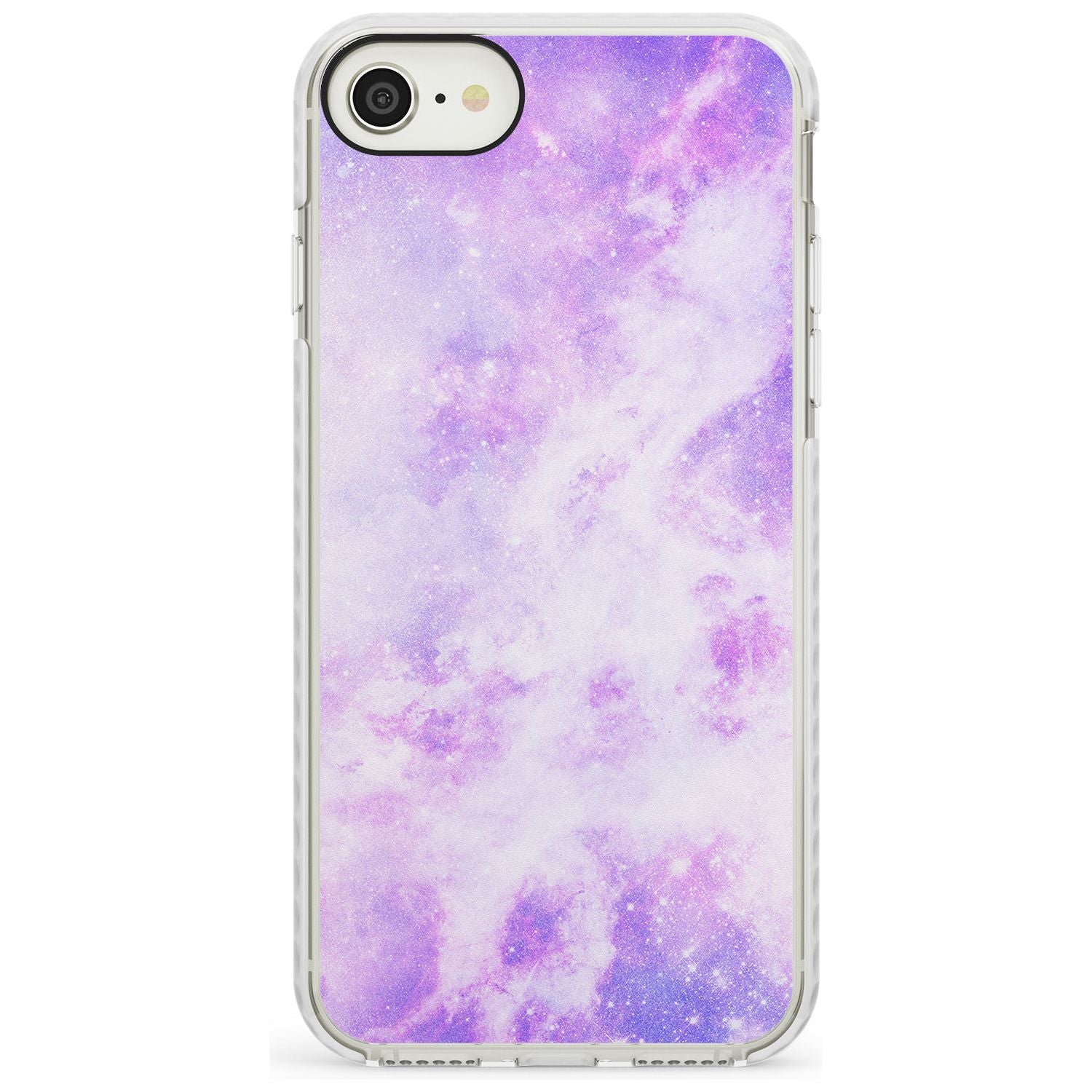 Purple Galaxy Pattern Design Impact Phone Case for iPhone SE 8 7 Plus