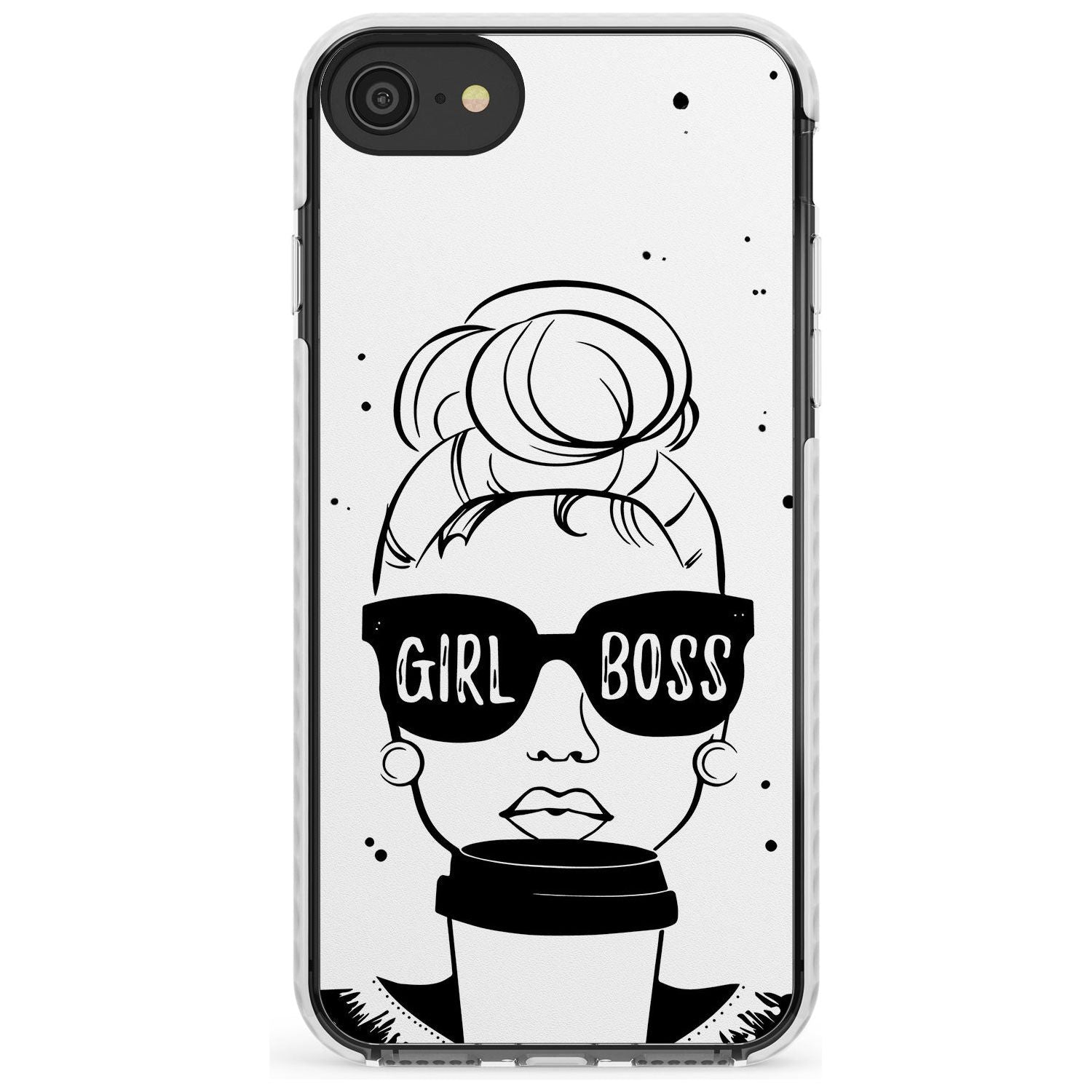 Girl Boss Impact Phone Case for iPhone SE 8 7 Plus