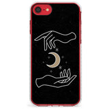 Hands Surrounding Moon Slim TPU Phone Case for iPhone SE 8 7 Plus