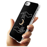 Hands Surrounding Moon Slim TPU Phone Case for iPhone SE 8 7 Plus