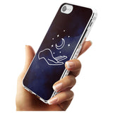 Floating Moon Above Hand Slim TPU Phone Case for iPhone SE 8 7 Plus