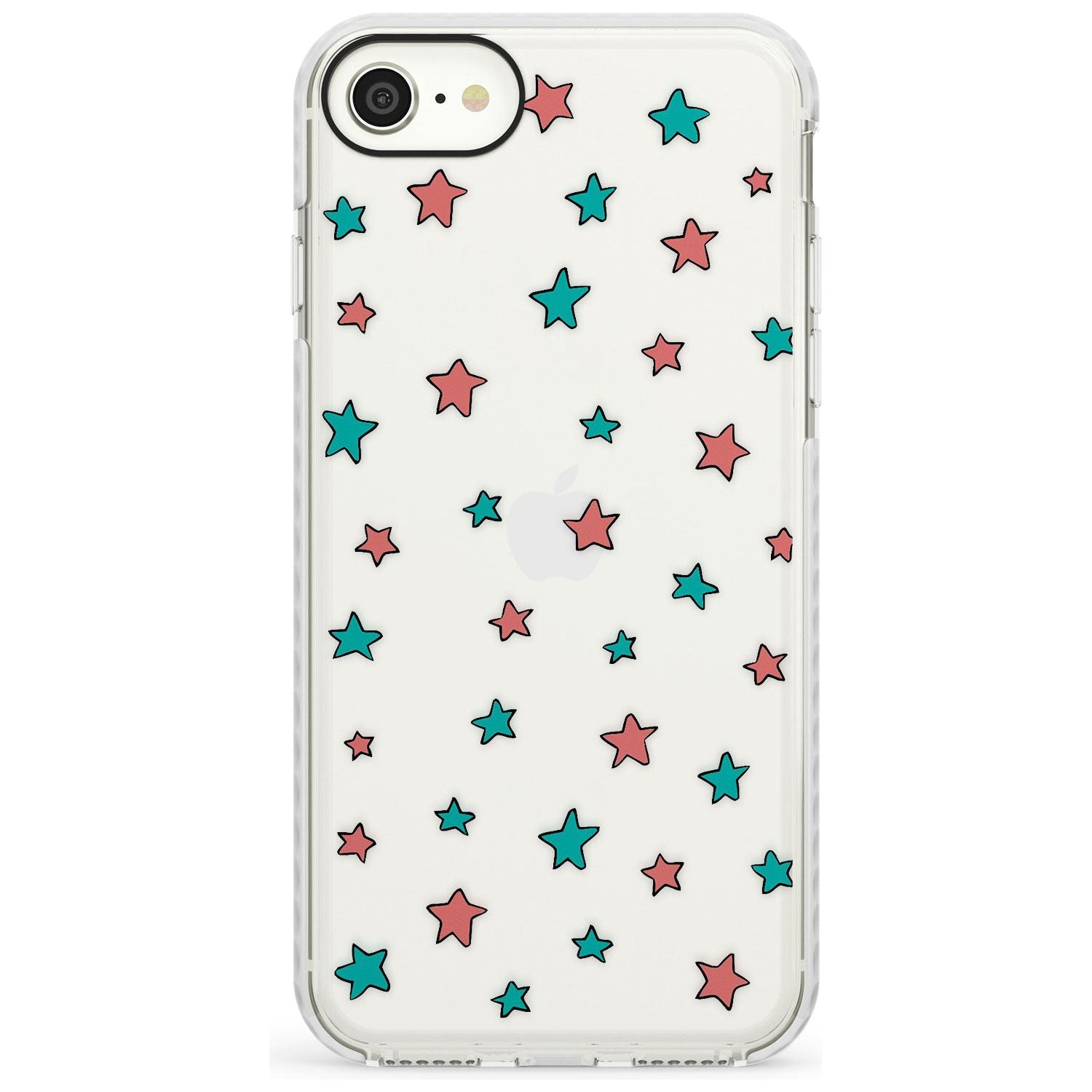 Heartstopper Stars Pattern Impact Phone Case for iPhone SE 8 7 Plus
