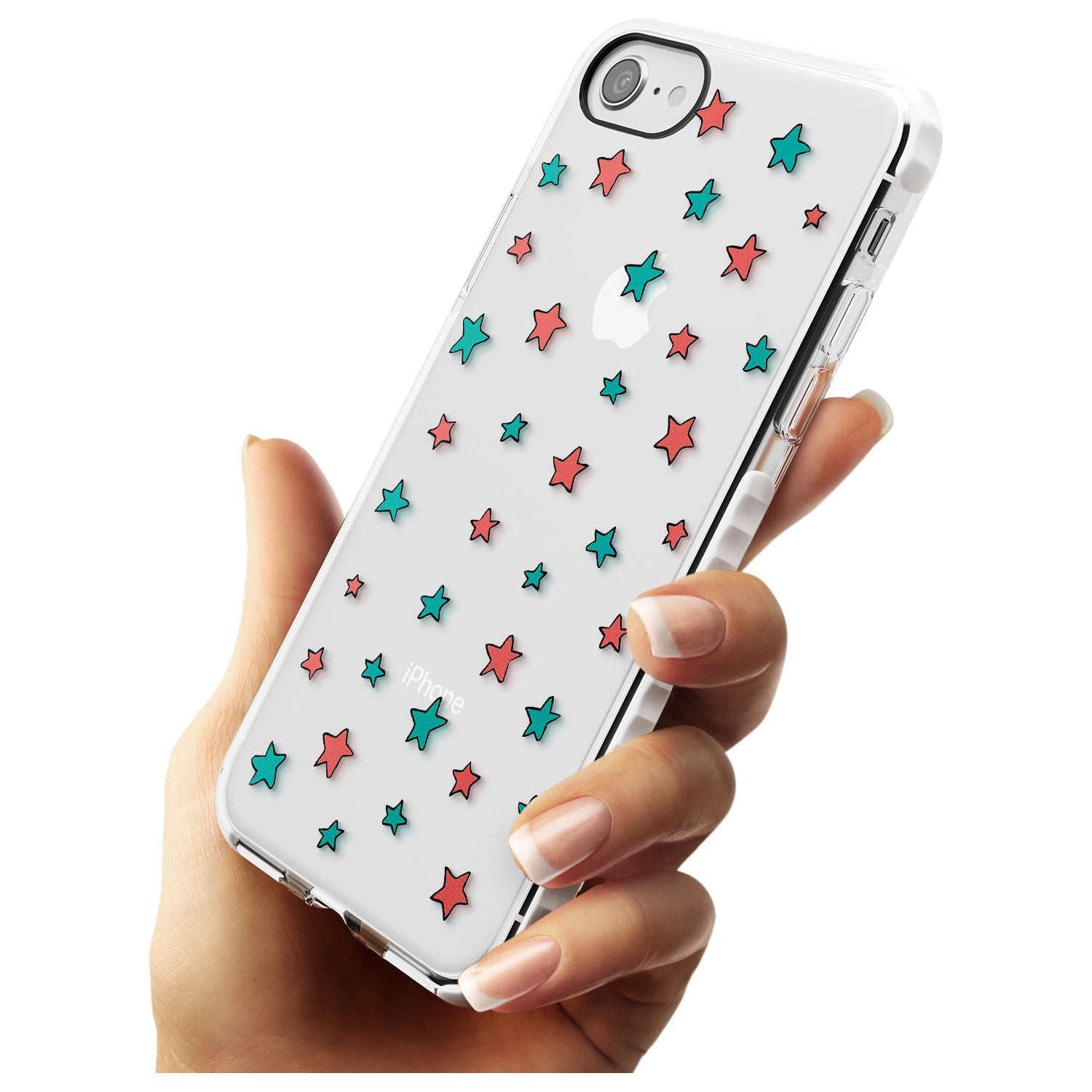 Heartstopper Stars Pattern Impact Phone Case for iPhone SE 8 7 Plus