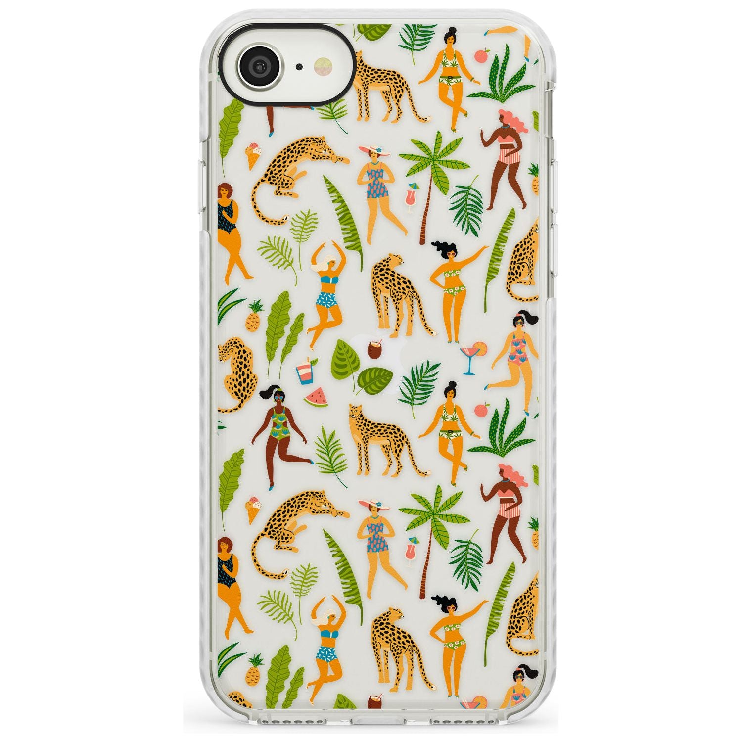 Tropical Summer Impact Phone Case for iPhone SE 8 7 Plus