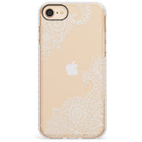 White Henna Botanicals Impact Phone Case for iPhone SE 8 7 Plus