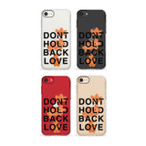 Don't Hold Back Love - Blue & White Phone Case for iPhone SE