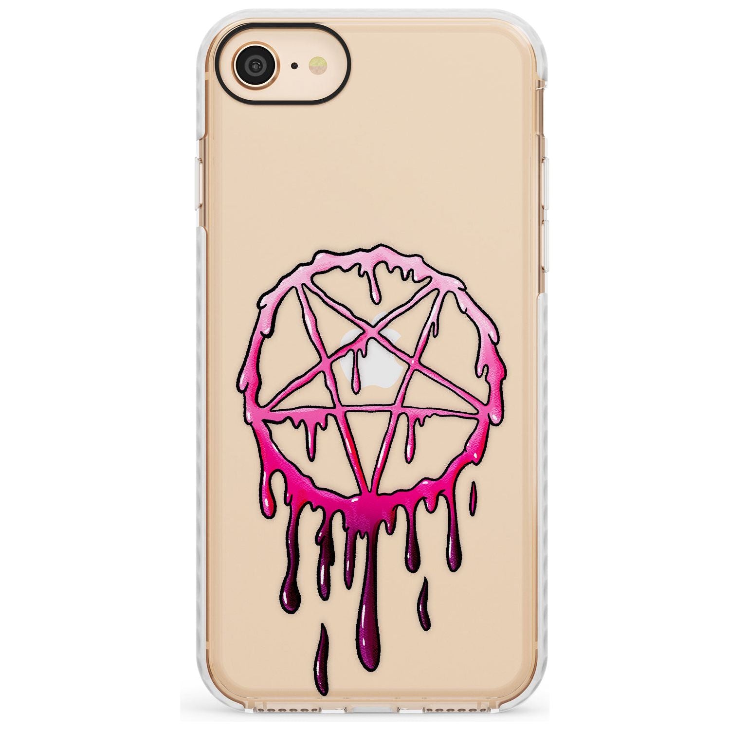 Pentagram of Blood Impact Phone Case for iPhone SE 8 7 Plus